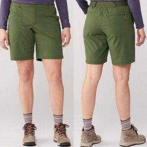 REI Women's Sahara Bermuda Shorts‎ Shaded Olive Hiking Trail UPF 50+ Quick Dry 2